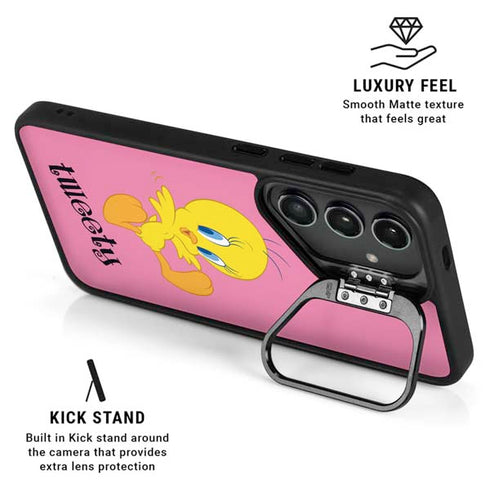 Looney Tunes Tweety Pinky Galaxy S24 Plus Kickstand Case